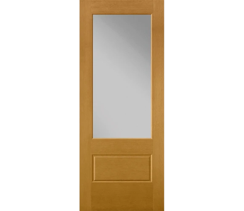 Seattle 3 Quaters Light Fiberglass Entry Door