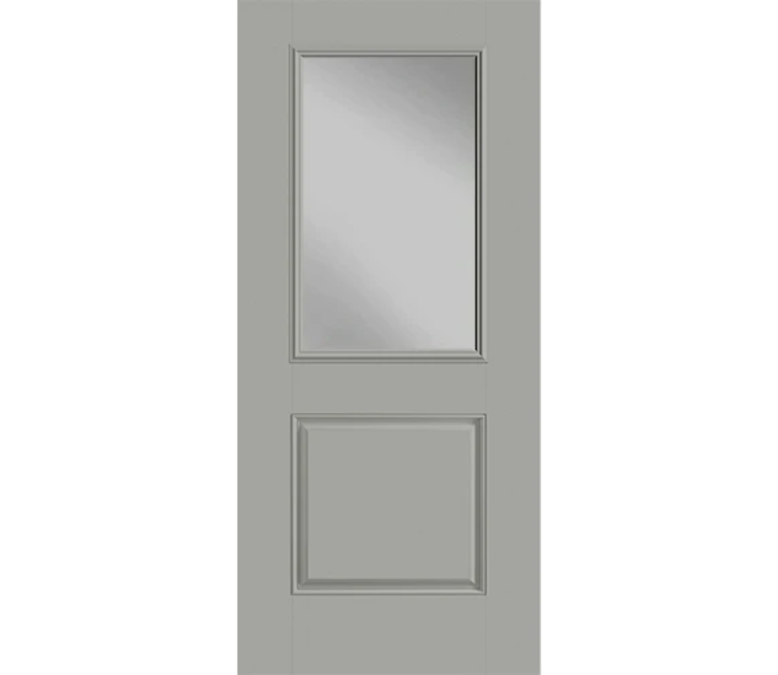 Seattle Half Light 1 Panel Fiberglass Entry Door