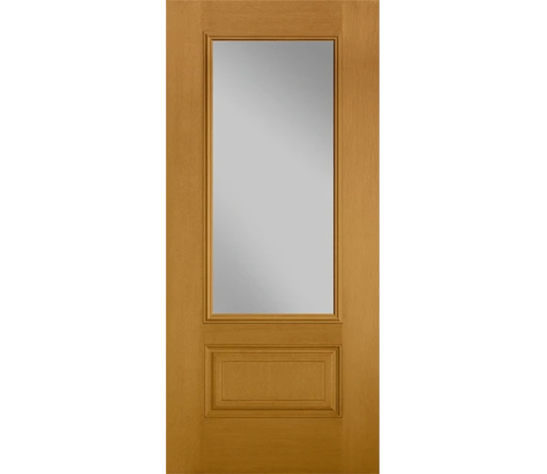 Seattle Three Quaters light Fiberglass Entry Door