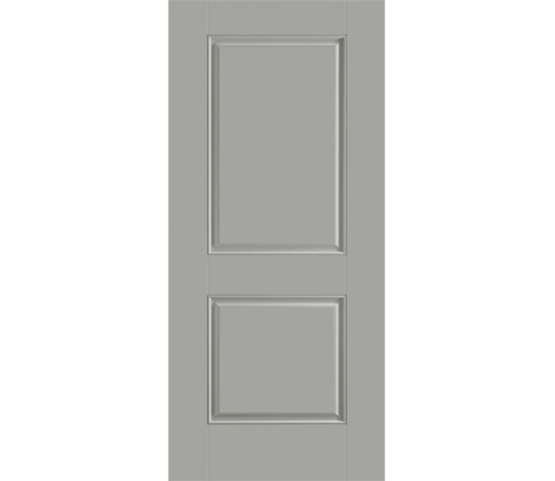 Seattle Two Panel Square Fiberglass Entry Door